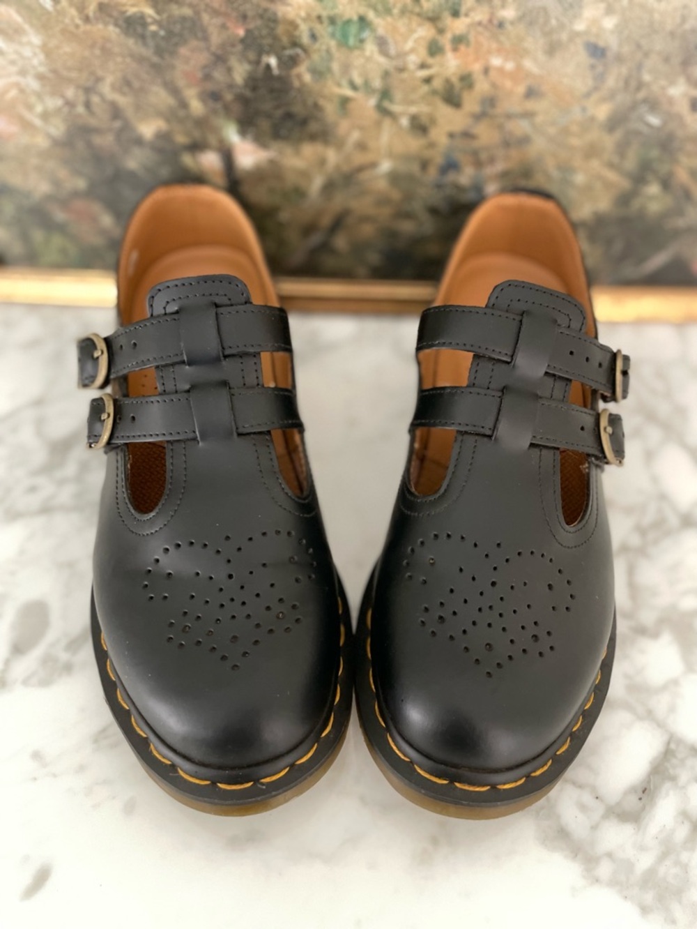 Dr Marten Mary Jane 8065 Black Smooth Leather Size 9 - Picture 4 of 8